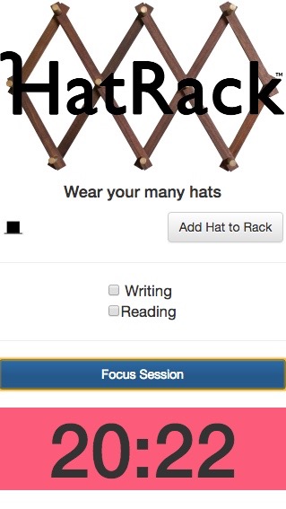 HatRack mobile app at m.hatrackapp.com, 2016